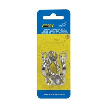 Seachoice 28811 1.75 In. Stainless Steel Eye Straps  4 Per Card